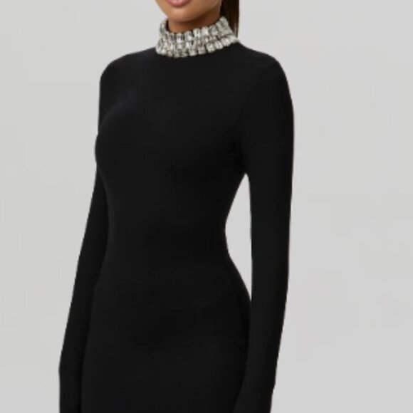 naked wardrobe Dresses & Skirts - Butter Rhinestone Contour Mini Dress × 1